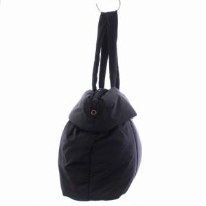 Repetto ドラムバッグ ブラック 新品未使用品 ハンドバッグ トートバッグ ロゴ ナイロン 黒 ブラック（2024/11