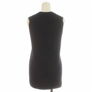 AURALEE ニットベスト プルオーバー クルーネック コットン 0 S 紺 ネイビー