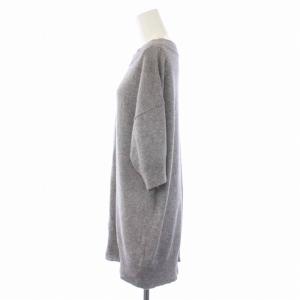 MM6 Maison Margiela ニット チュニック 五分袖 ボートネック ウール カシミヤ S グレー S32CT0679 S15376