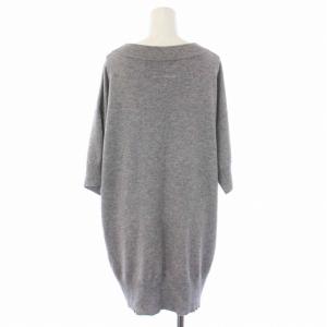 MM6 Maison Margiela ニット チュニック 五分袖 ボートネック ウール カシミヤ S グレー S32CT0679 S15376