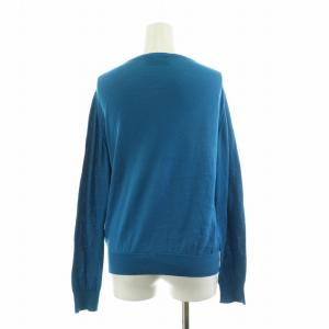 JOHN SMEDLEY ニット カーディガン 薄手 長袖 M 青 ブルー /NQ