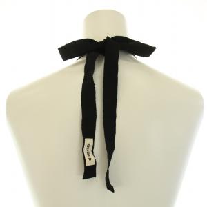 ENFOLD ネックレス リボン 装飾 黒 ブラック 白 ホワイト