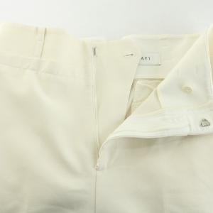 ANAYI ストレートパンツ 38 M 白 ホワイト