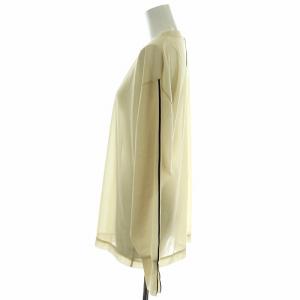 CLANE ラインシアーロングスリーブトップス LINE SHEER L/S TOPS カットソー Tシャツ 長袖