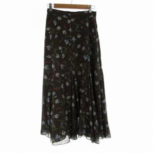 ANAYI フレアスカート マキシ ロング 花柄 38 M マルチカラー