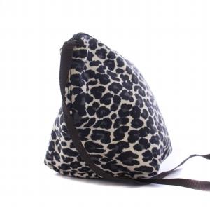 Hervé Chapelier パンサーブラン 舟型 ショルダーバッグ S ポシェット レオパード ヒョウ柄 ベージュ グレー 2885F