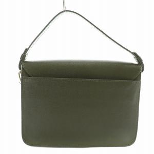 FURLA ショルダーバッグ ハンド 2WAY ワンハンドル レザー カーキ