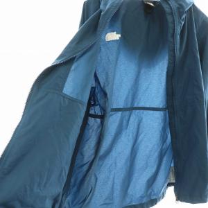 THE NORTH FACE コンパクトジャケット COMPACT JACKET パーカー ブルゾン ジップアップ フード ロゴ刺繍 S 青 ブルー NP71830