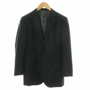 BURBERRY LONDON セットアップ 2点セット 上下 シングルスーツ ストライプ テーラードジャケット スラックスパンツ ストレート 黒 ブラック