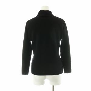 M'S GRACY ニット セーター 襟 変形 長袖 40 M 黒 ブラック