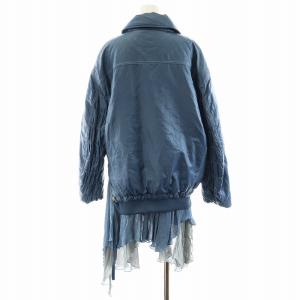 DIESEL G-ELEU ブルゾン 中綿 切替 36 ブルー