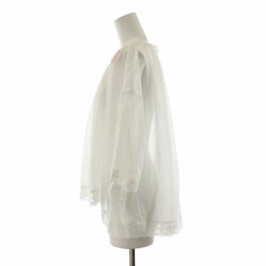 franche lippée タグ付き シャツ ブラウス 半袖 レース M 白 ホワイト