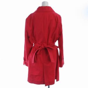 23区 ステンカラーコート ロング ライナー付き 中綿 アウター 44 L 赤 レッド
