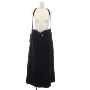 足長あったかジャンスカ ジャンパースカート ワンピース ロング 3L 紺 ネイビー 3615850