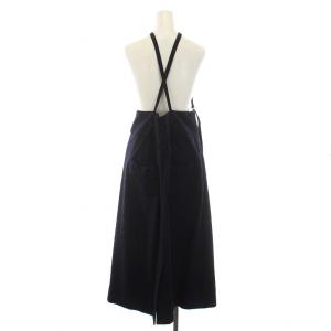 franche lippée 足長あったかジャンスカ ジャンパースカート ワンピース ロング 3L 紺 ネイビー 3615850