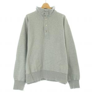 by Daishi Nishino スウェット トレーナー スタンドカラー 長袖 ハーフボタン L グレー 21070600402110