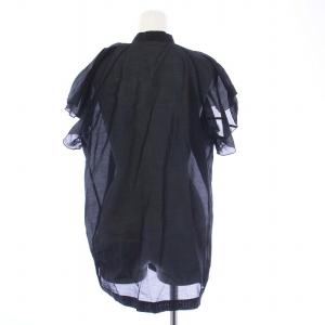 BLAMINK ブラウス シアー 38 ブラック