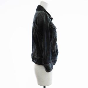 BURBERRY BLUE LABEL デニムジャケット Gジャン アウター 裏地チェック 38 M インディゴ FCF09-514-28