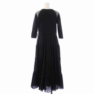 BORDERS at BALCONY BALLERINA MAXI DRESS ワンピース 36 ブラック  BD1911-3E-45