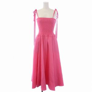 CAMISOLE DRESS キャミワンピース ロング リボン 36 S ピンク BD2011-3E-50
