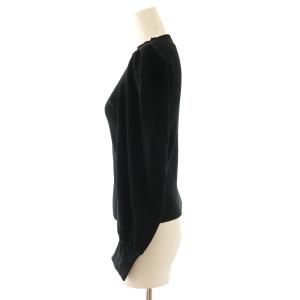 Diagram GRACE CONTINENTAL 21AW リブニット セーター パフスリーブ 長袖 F 黒 ブラック