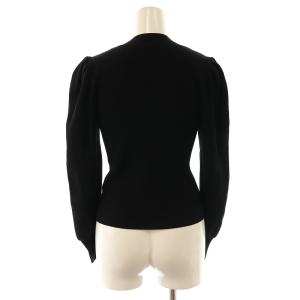 Diagram GRACE CONTINENTAL 21AW リブニット セーター パフスリーブ 長袖 F 黒 ブラック