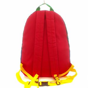 MUVEIL リュックサック デイバッグ いちご柄 ロゴ 紺 ネイビー 赤 レッド ピンク