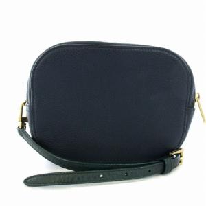 TORY BURCH ショルダーバッグ ポシエット ポーチ クラッチバッグ 2WAY レザー バイカラー 紺 ネイビー 緑 グリーン