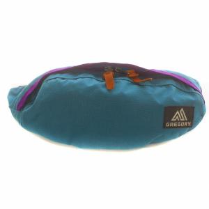 GREGORY ウエストバッグ ボディバッグ ロゴ 青 ブルー 紫 パープル