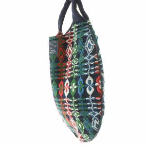 mina perhonen petal flame egg bag エッグバッグ ハンドバッグ 刺繍 総柄 ウール マルチカラー va9051