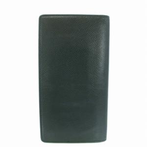 LOUIS VUITTON タイガ ポルトバルール カルトクレディ 長財布 二つ折り 小銭入れなし レザー 緑 グリーン M30394