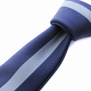 Salvatore Ferragamo ネクタイ レギュラータイ シルク ライン ビジネス フォーマル 紺 ネイビー