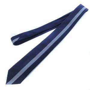 Salvatore Ferragamo ネクタイ レギュラータイ シルク ライン ビジネス フォーマル 紺 ネイビー