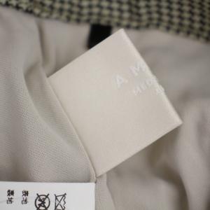 Ameri VINTAGE 23SS MEDI HOUNDSTOOTH STRAIGHT PANTS イージーパンツ ジップフライ