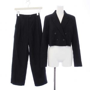 Ameri VINTAGE 22AW SHORT JACKET SET UP スーツ セットアップ 上下 テーラードジャケット パンツ スラックス ピンストライプ