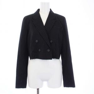 Ameri VINTAGE 22AW SHORT JACKET SET UP スーツ セットアップ 上下 テーラードジャケット パンツ スラックス ピンストライプ