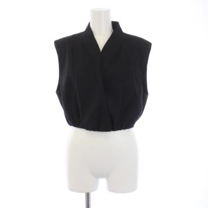 Ameri VINTAGE 23SS WAVE COLLAR SHORT LOGO SET UP セットアップ 上下 ジレベスト ジャケット パンツ ジップフライ