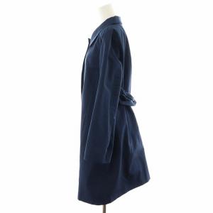 PRADA ステンカラーコート 40 ネイビー