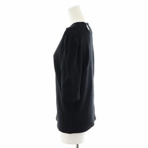 Ameri VINTAGE ニット カットソー 5分袖 F 黒 ブラック 02110320160