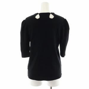 Ameri VINTAGE ニット カットソー 5分袖 F 黒 ブラック 02110320160