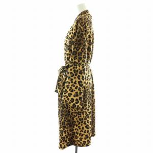 L'Appartement Hello, Bonjour! 22AW レオパードスウェットガウン Leopard Sweat Gown カーディガン ロング
