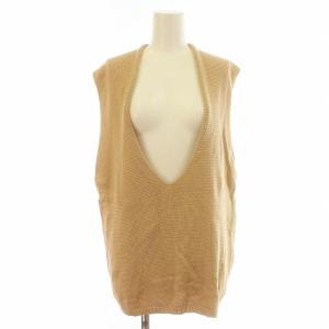 23AW Italian Yarn ベスト プルオーバー Vネック ベージュ 23080922111020