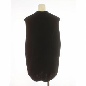 Plage 23AW Italian Yarn ベスト プルオーバー Vネック 黒 ブラック 23080922111020