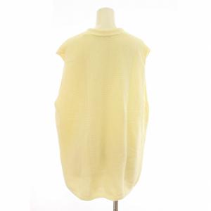 Plage 23AW Italian Yarn ベスト プルオーバー Vネック 白 ホワイト 23080922111020