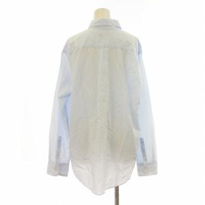 Plage 23SS fluffy シャツ 長袖 オーバーサイズ コットン サックスブルー 23050922713020