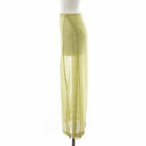 AURALEE 23SS WOOL RECYCLE POLYESTER LENO SHEER SKIRT