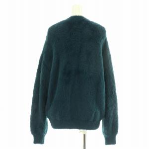 STUNNING LURE シャギーニット セーター 長袖 クルーネック オーバーサイズ S 青 ブルー