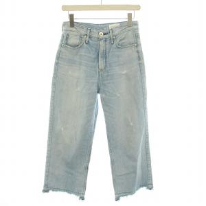 ザ トムボーイ THE TOMBOY デニムパンツ ジーンズ ジップフライ ダメージ加工 クロップド 23