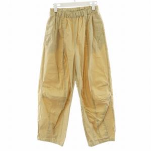 パラシュートパンツ Parachute Pants イージーパンツ コットン シルク混 絹 XS ベージュ