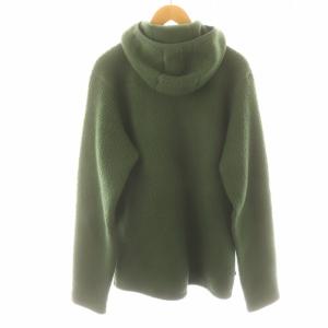 Haglofs パイル フード ボアジャケット ジップアップ ハイネック ロゴ L 緑 グリーン 604645